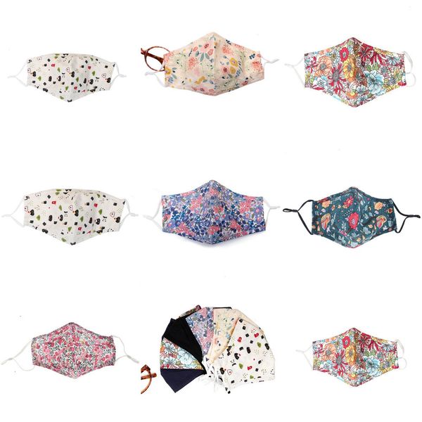 

floral designer with filter small face cotton mask dust mask respirator protective masks pekp7 2cg4k