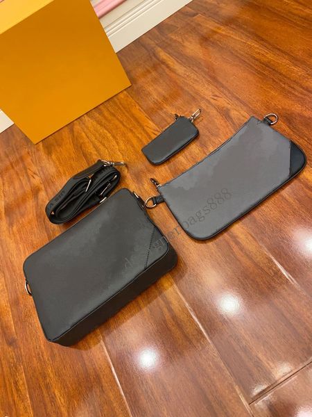 

2021 fashion pochette trio men m69443 women luxurys designers bags leather handbag messenger crossbody bag shoulder bags totes purse wallet