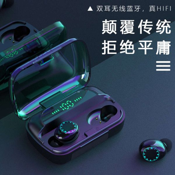 

twsf9-9 mini binaural true 5.0 touch wirels sports bluetooth headset in ear
