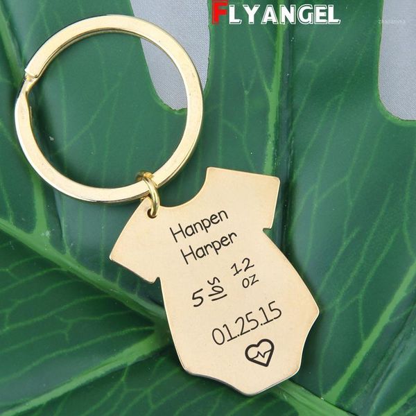 Keychains personalizados Informações Born Keychain Presente para o pai Mã