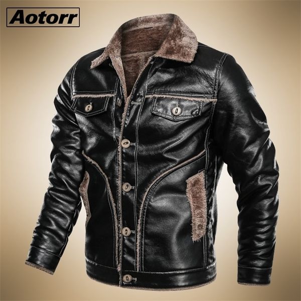 

new mens faux leather jacket designer fashion pu fur bomber jacket men casual winter coats pull homme dropshipping 4xl 201223, Black