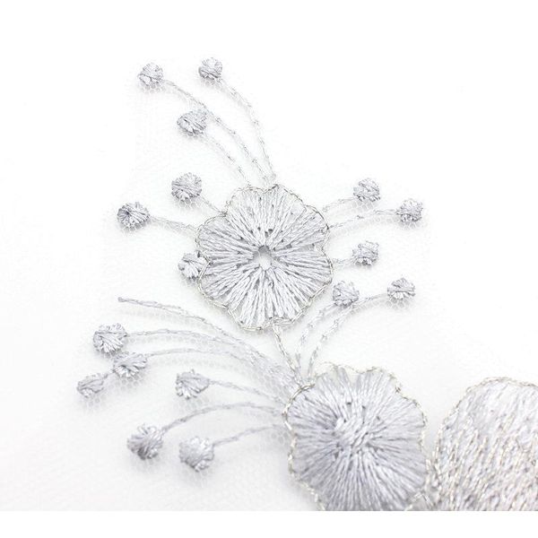 

1pcs 3d flower lace applique embroidery sequin mesh sewing craft diy clothes acc jllxcn
