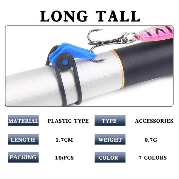 

10pcs/lot plastic fishing hook secure keeper holder lure accessories jig hooks safe keeping for fishing rod tool bait sqczcr