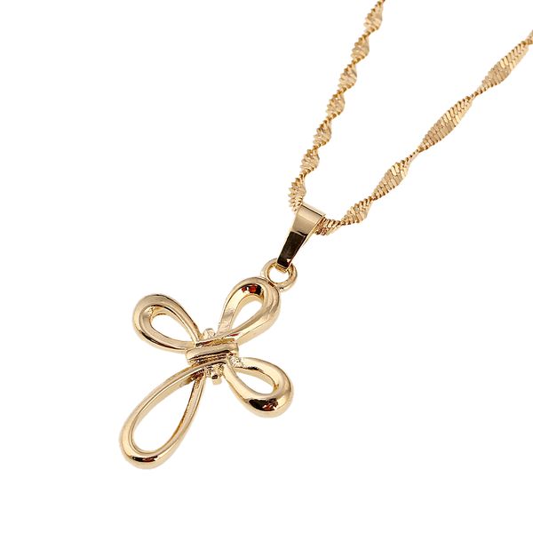 

cross necklace jesus piece pendant gold color men chain catholic jewelry christmas gifts, Silver