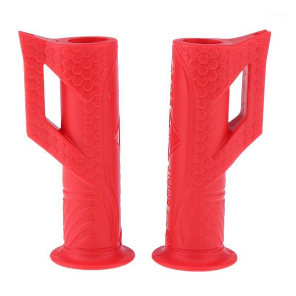 

pair 22mm rubber motorcycle universal handlebar non-slip hand grips cover1