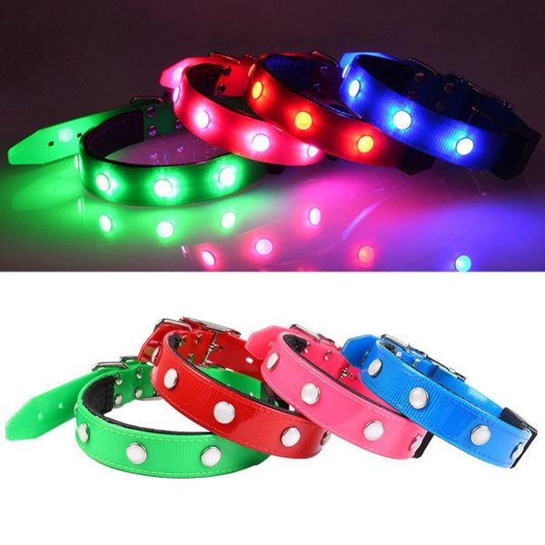 

dog collars & leashes waterproof adjustable deodorant magnetic usd rechargable led illuminate pet products