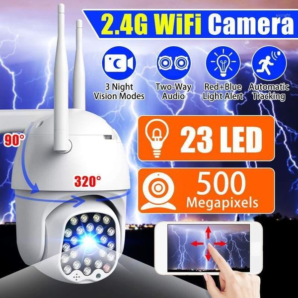 

1080p outdoor wifi ip camera waterproof 500w pixel color night version two-way audio motion sensor home security surveillance1