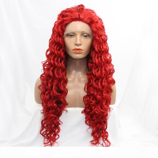 

glueless body wave deep wave red long brazilian human hair full front lace wigs pre plucked brazilian virgin remy hair, Black;brown