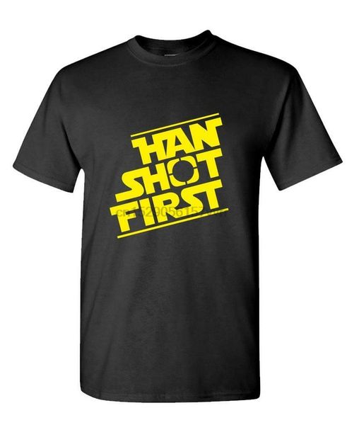 

han shot first смешные войны сила шутка ботаник - unisex хлопок t-shirt tee shirt (1) спорт с капюшоном толстовка толстовка