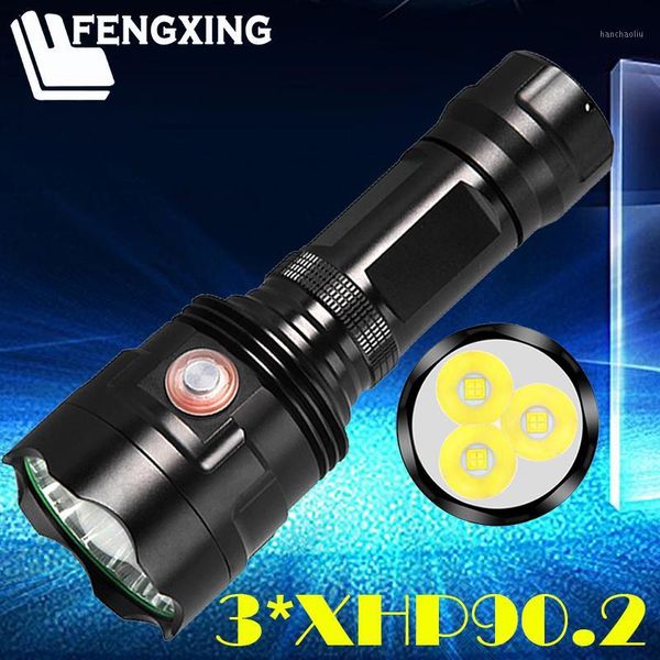 

flashlights torches most powerful 3pcs xhp90.2 lamp beads xhp50 tactical torch usb rechargeable 26650 battery suitable for camping1