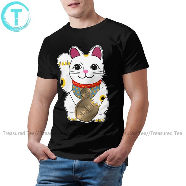 

maneki neko lucky cat maneki neko fun short sleeve basic men 100 cotton hoodie designers t shirts sweatshirt