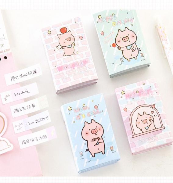 

привет поросенок 6 складные memo pad n времена sticky notes memo блокнот закладка школы товары для офиса papelaria bbylhe garden2010