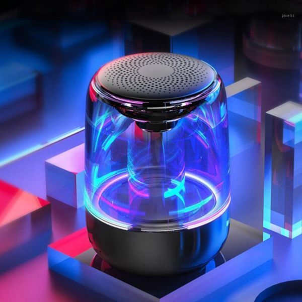 

portable 6d variable color lights subwoofer wireless bluetooth speaker bluetooth 5.0 version hands-calling subwoofer1