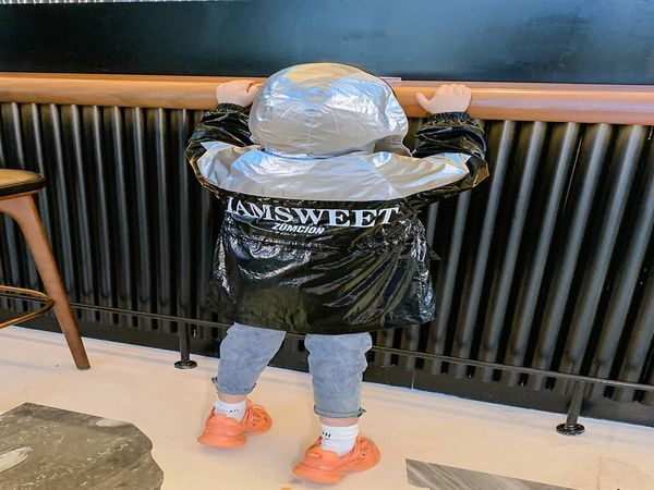 

мальчиков shell jacket 2020 новая осень и зима детский корейский средний длинные пальто ветрозащитный anorak wmtywd toptrimmer, Blue