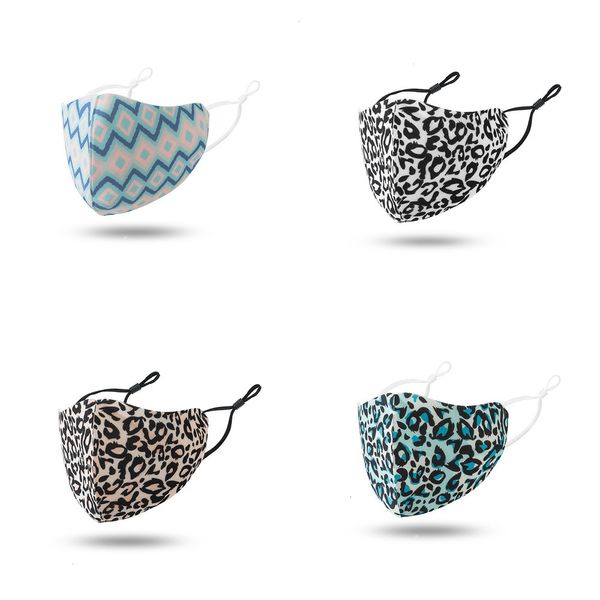 

u1h7yu leopard pm2.5 face washable dustproof adjustable mask outdoor sports riding cycling print cotton mouth masks 8styles n