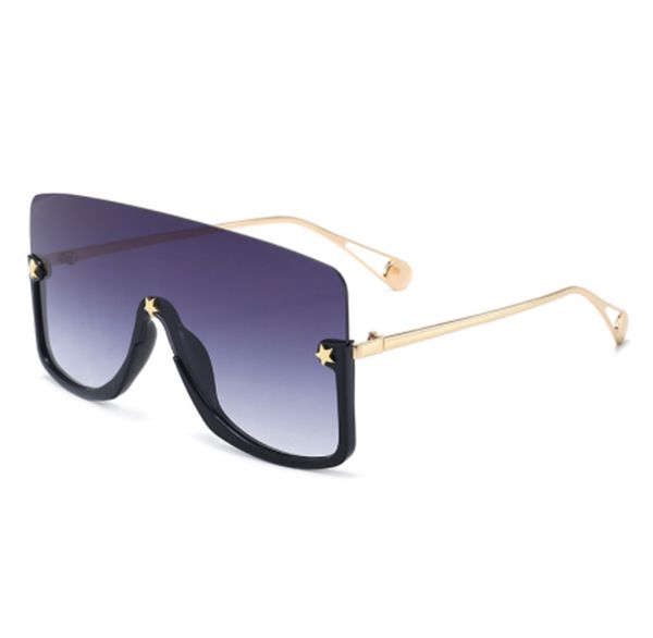 

2021 designer luxury fashion rimless rimmed sunglasses cross border trend carved legs sunglasses personality net yfghj, White;black