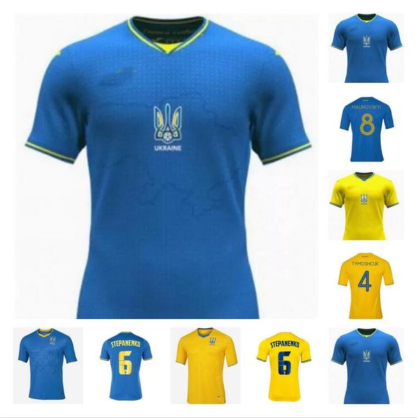 

2021 2022 ukraine zinchenko malinovskyi soccer jerseys 21/22 yarmolenko konoplyanka home away short sleeve men football shirts, Black;yellow