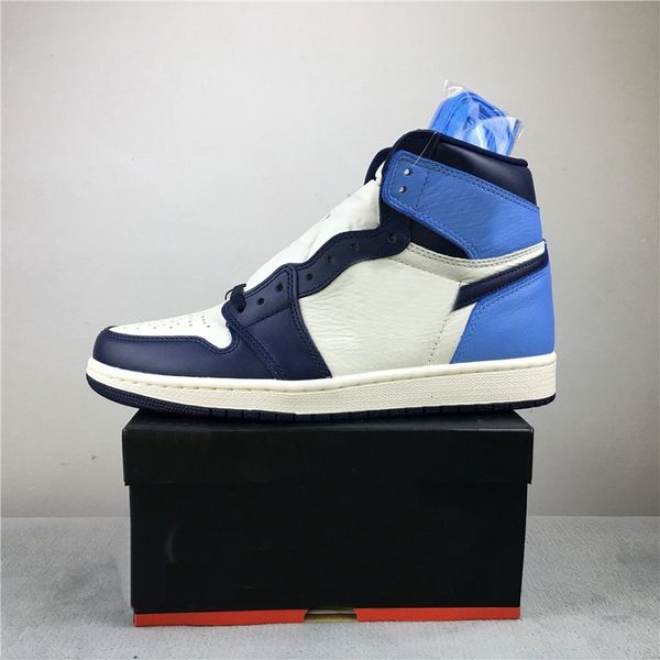 

mens shoes 1s jumpman 1 obsidian unc dark mocha chicago turbo green women men sport sneaker trainer outdoor with box