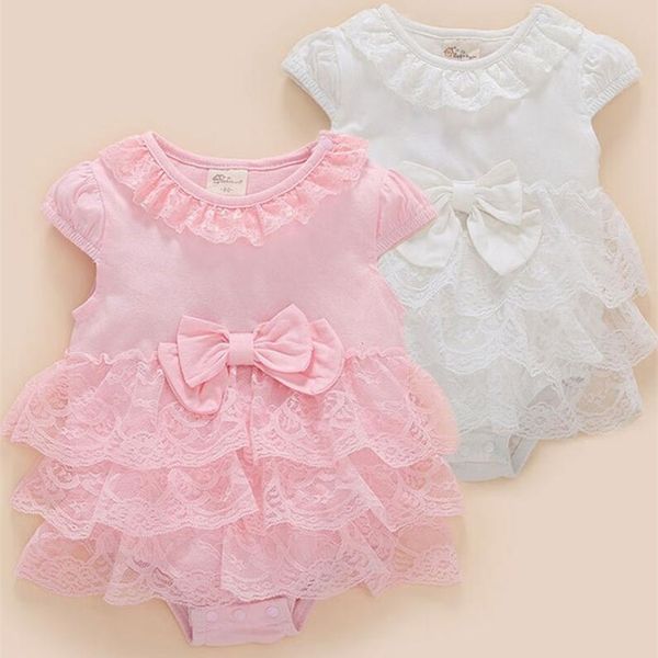 

newborn girl baby dress baby party white dress vestido bebe christening baptism gown party wedding 0-3 3-6 6-9 months bodysuit lj201221, Red;yellow