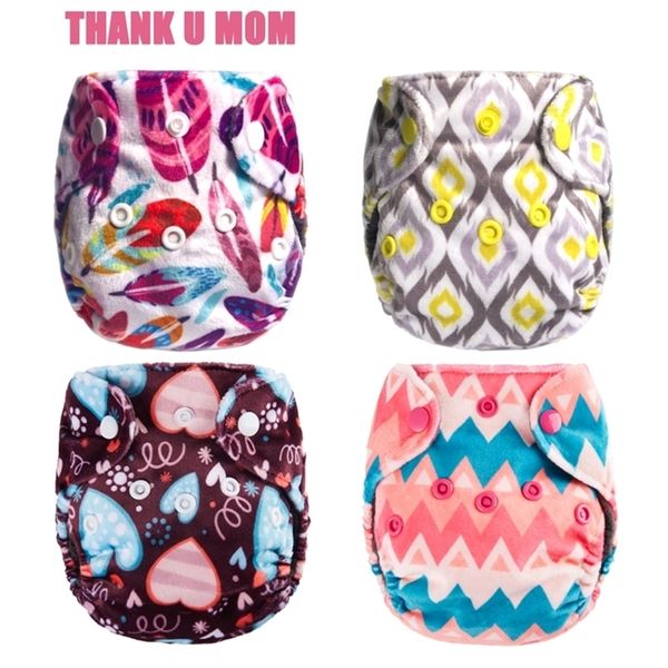 

4pcs newborn pocket cloth diaper nb baby diaper charcoal bamboo lining waterproof minky pul outer fit 2-4kg babies 201119