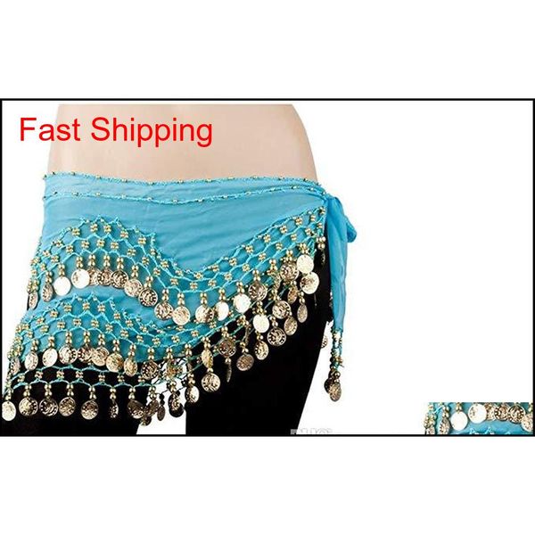 

158 gold coins belly dance hip scarf skirt wrap belt wh qylhti homes2007, Silver