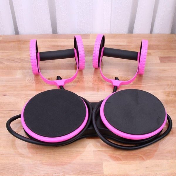 

resistance bands multi function double ab roller wheel, version wheel exercise fitnesswheel1
