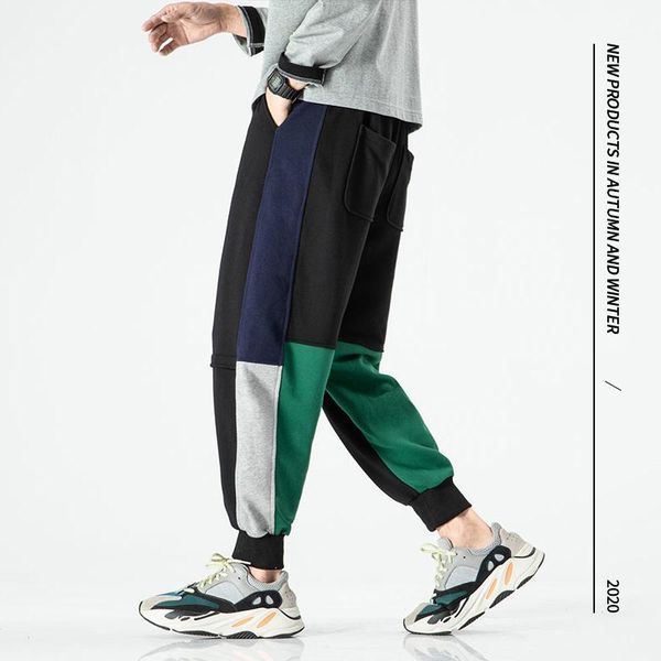 

6xl 95% cotton sweatpants men's trousers hip hop black green sweat casual pants 2020 streetwear spring autumn1