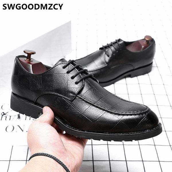 

office shoes men formal italian brand men shoes leather coiffeur brown classic big size 48 zapatos oxford hombre buty, Black
