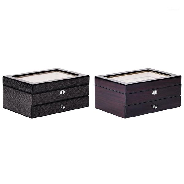 

piano paint decoration box women's high-capacity solid wood jewelry storage box european-style high-grade jewelry1, Pink;blue