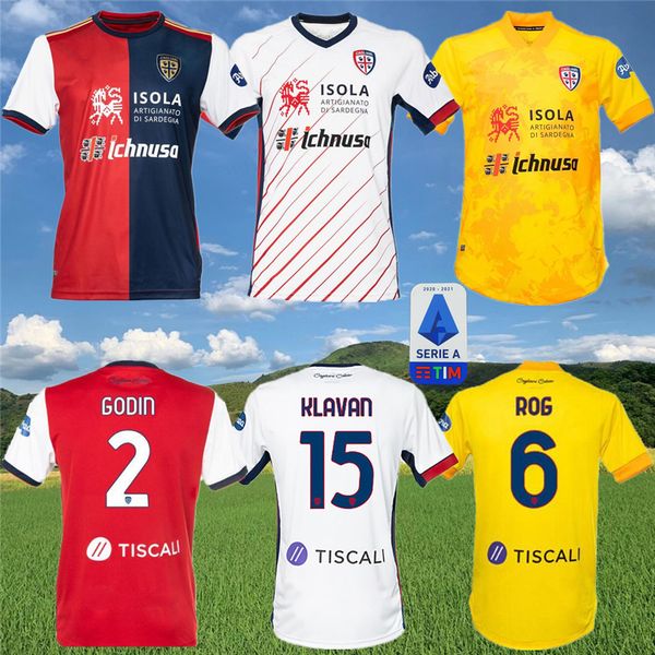 

cagliari calcio soccer jersey nández rog marin pedro simeone cragno ounas walukiewicz home away third football shirt, Black;yellow