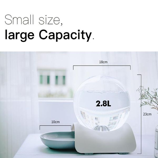 

2.8l matic cat dog water fountain feeder bubble shape cat dog water dispenser pet drinking bowl for cat dogs no ele sqcifb