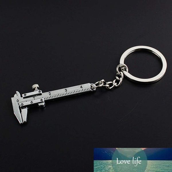 

mini vernier caliper key ring car styling accessories for mazda opel etc keychain automobile turbo key chains, Silver