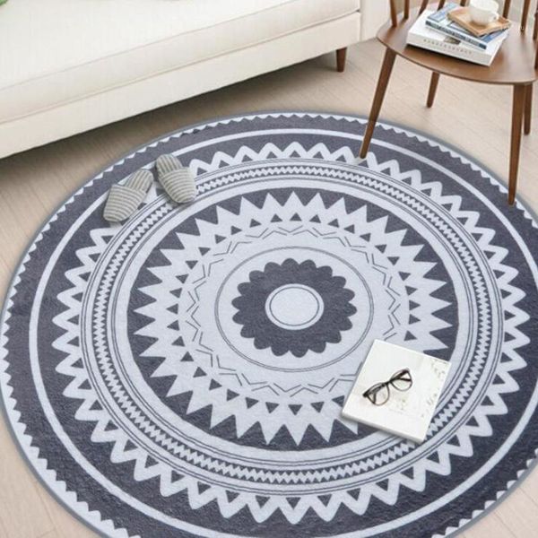 

new arrival round carpet for living room non-slip mat carpet home floor mat kids room children bedroom rug1