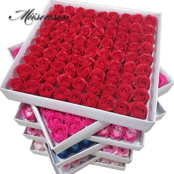 81 Pz/lotto Rose Bagno Corpo Fiore Sapone Floreale Profumato Matrimonio Essenziale Regalo di San Valentino Azienda fiori 220311