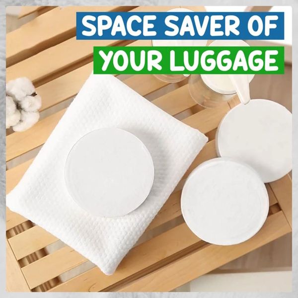 

сжатая ванна лицо путешествия многоразовые хлопковые полотенца washcloth одноразовое полотенце два размера быстрые высыхание ванна полотенце