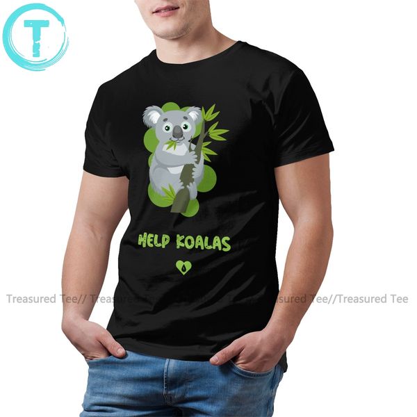 

koala t shirt help koalas t-shirt graphic awesome tee shirt big size male short-sleeve casual tshirt sport hooded sweatshirt hoodie