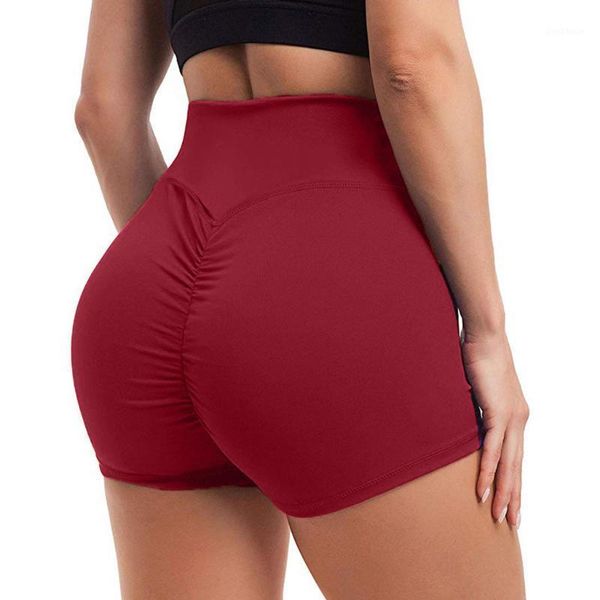 

yoga outfits women's hips high waist sports shorts 2021 outdoor sport running 1 pack short deportivo mujer fitness1, White;red