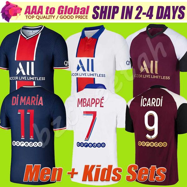 

mbappe jersey 2020 2021 maillots de foot home icardi marquinhos paredes verratti di maria football shirts third soccer jersey men + kids kit, Black;yellow