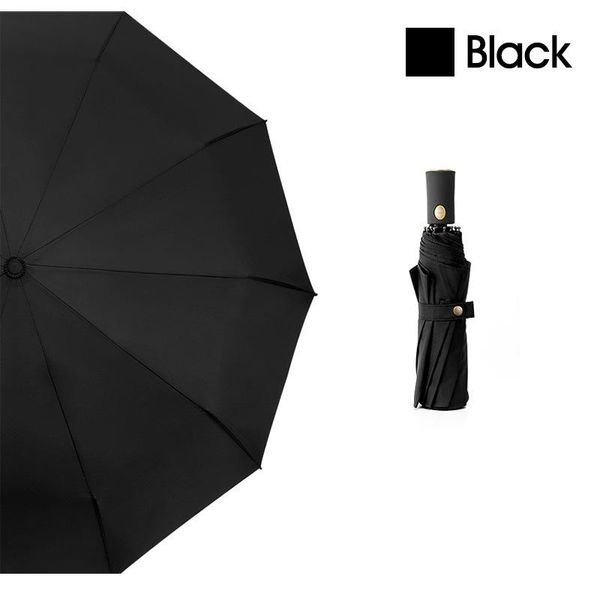 

fully matic umbrella comfortable handle 3fold male large strong frame outdoor windproof 10ribs gentle luxury umbrella women wmtetp