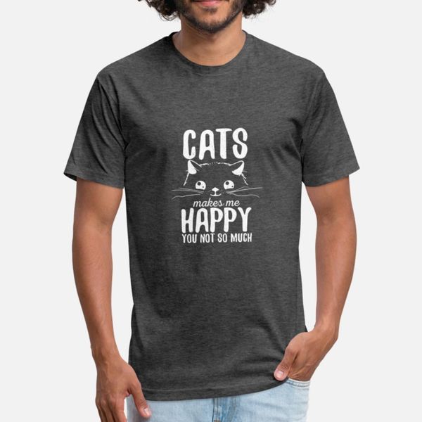 

cats makes me happy t shirt leisure lovely design tracksuit hoodie sweatshirt
