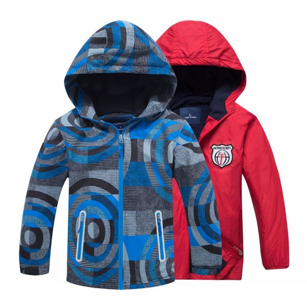 

2020 spring girls kids boys outerwear waterproof windproof hoodies jackets for children's polar fleece coat, Blue;gray