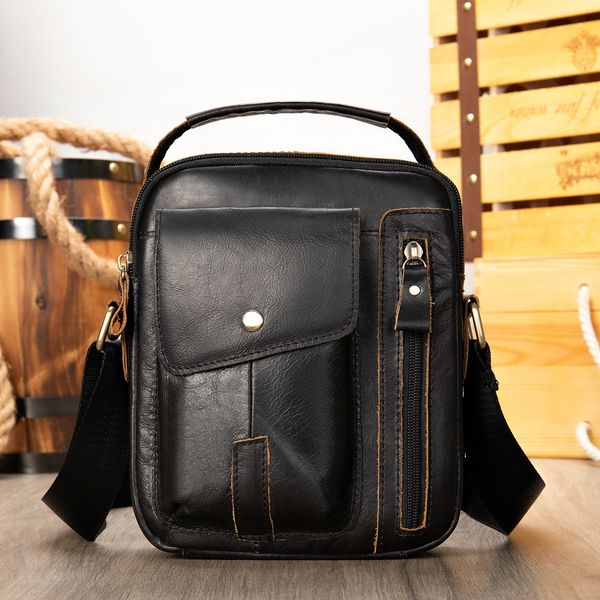 

classic men bags messenger shoulder bag genuine leather purse tote handbags wallet vintage business bags crossbody purse