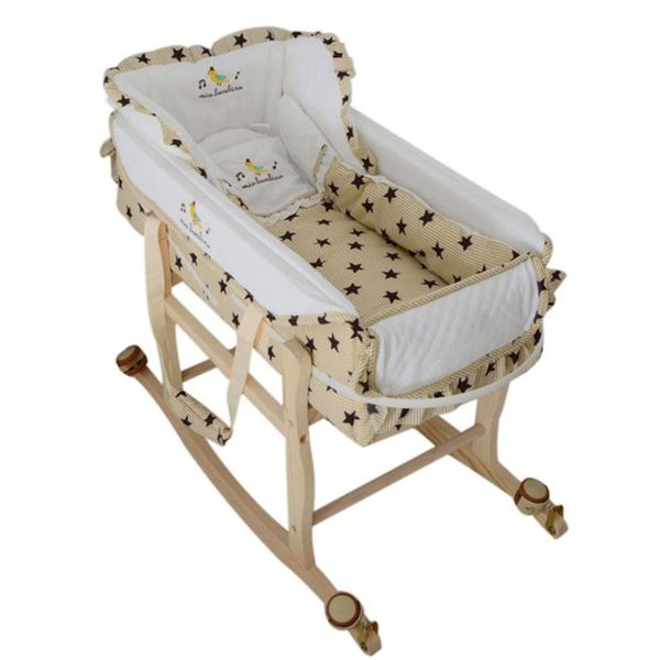 

baby cribs removable with pillow multifunctional cradle infant shaker portable playpen crib babybed