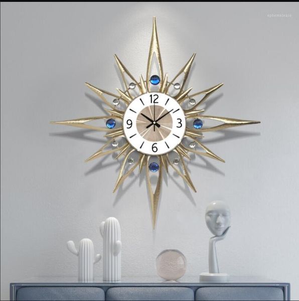 

simple modern wrought iron wall clock wall mural ornaments home livingroom sticker decoration porch cafe hanging craft1