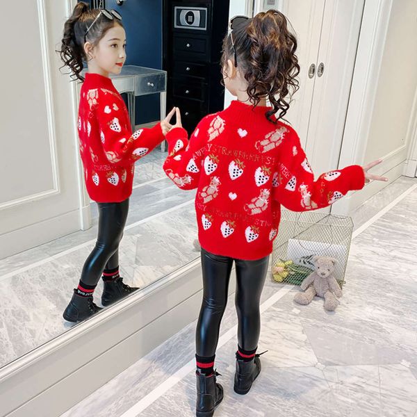 

mink bear girls cashmere sweater strawberry 2021 new year's wear vsoyeqvf, Blue