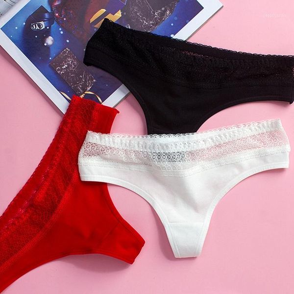 

women's panties cotton hollow briefs women lace low waist underwear female panties1, Black;pink