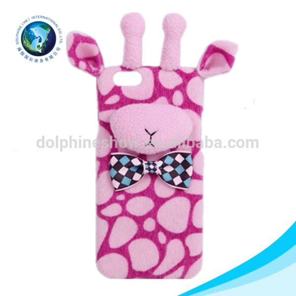 

3e8ujh7y6customize plush shell мягкий розовый жираф дешевый мобильный телефон casevip2