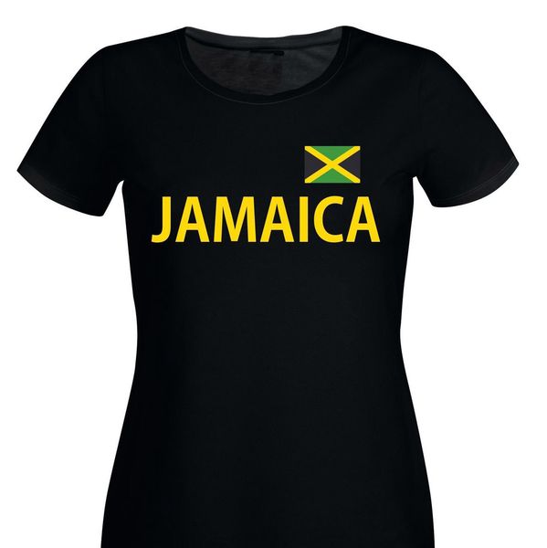 

women's tee jamaica ladies t shirt black or white s to xl jamaica holiday caribbean female tshirt summer sport hooded sweatshirt hoodie
