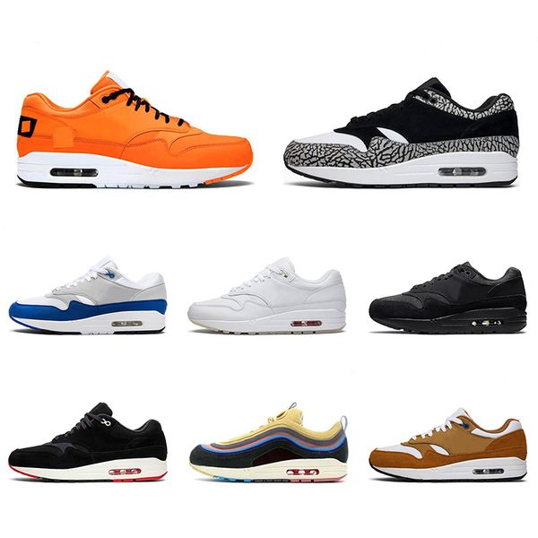 

nik 2021 new max 1 sport running shoes elephant white red triple black trainers sean wotherspoon mens womens denham sneakers