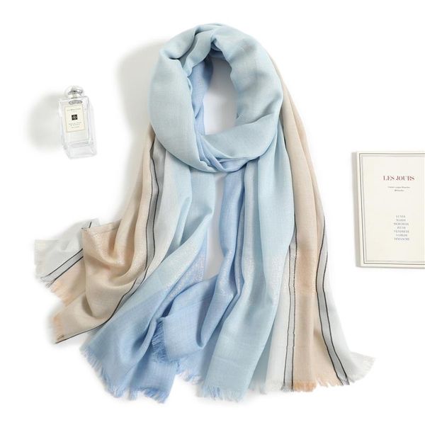 

платки женский теплый шарф зимы новый 2020 женщины шерсть хиджаб шарфы multicolor шали lady обертывания пашмины оголовье палантины wmtetm lo, Blue;gray